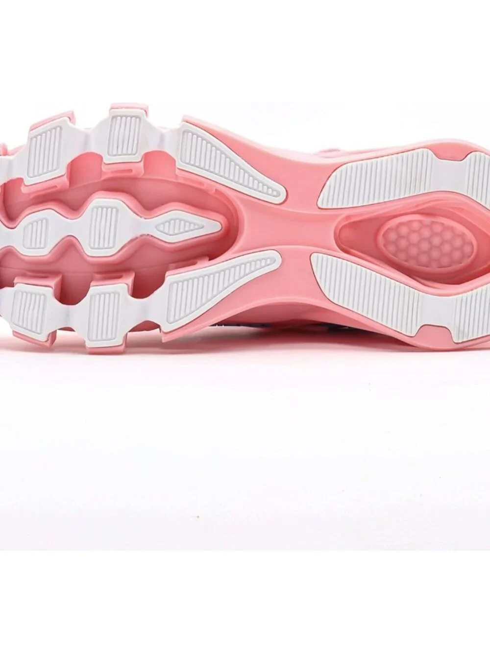 Women's Pink Blue Mesh Sneakers Athletic Running Walking Shoes Lace-Up